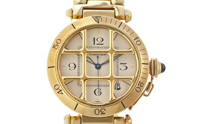 Cartier Pasha 18K. 1021 1 - Men's watch.