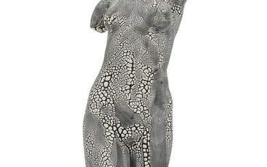 Ceramic Nude Female Torso Sculpture