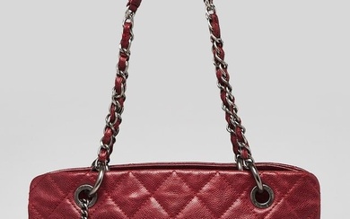 Chanel Dark Red Quilted Caviar