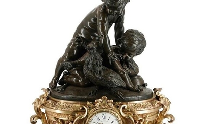 Charpentier & Cia. French Bronze Mantel Clock