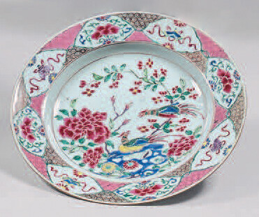 China porcelain soup plate. Yongzheng-Qianlong