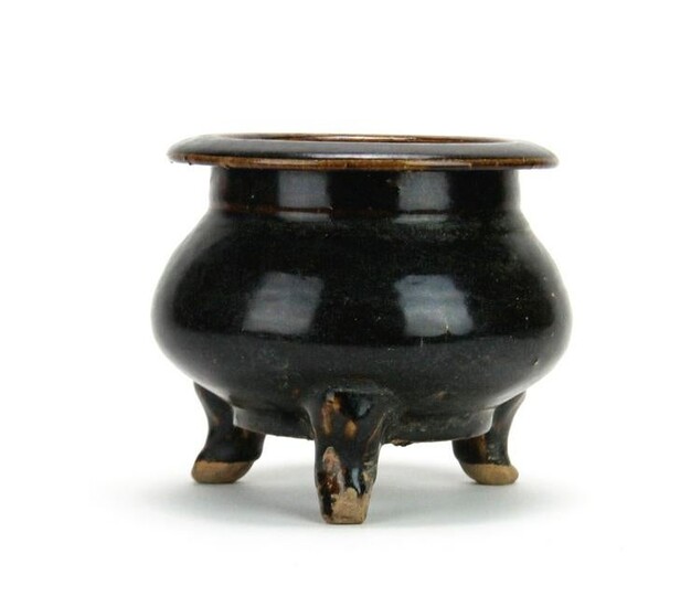 Chinese Cizhou Ware Black Glazed Censer