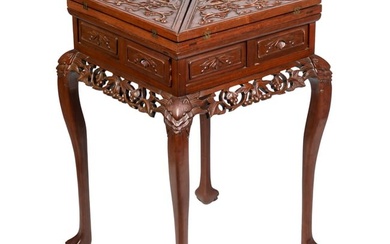 Chinese Export George III Style Handkerchief Table