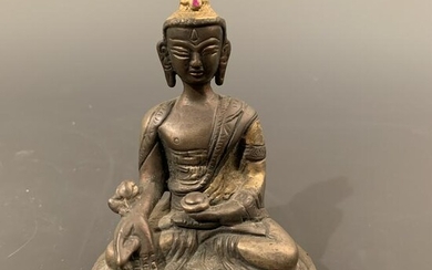 Chinese Gilt Bronze Figure of Amitabita