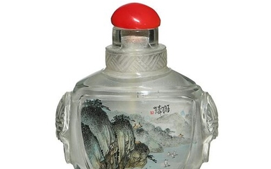 Chinese Inside-Painted Snuff Bottle by Chen Dongshun