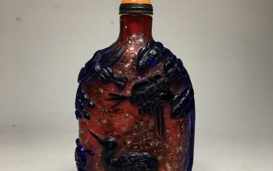 Chinese glassware snuff bottle