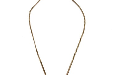 Christian Dior - Gold Metal Dior Oval Logo Rhinestones Necklace - Necklace