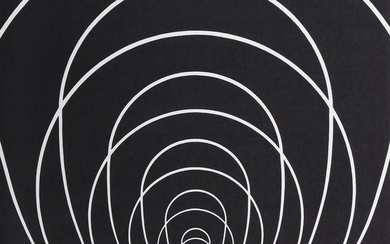 Clarence Holbrook Carter, Concentric Space (White), Screenprint