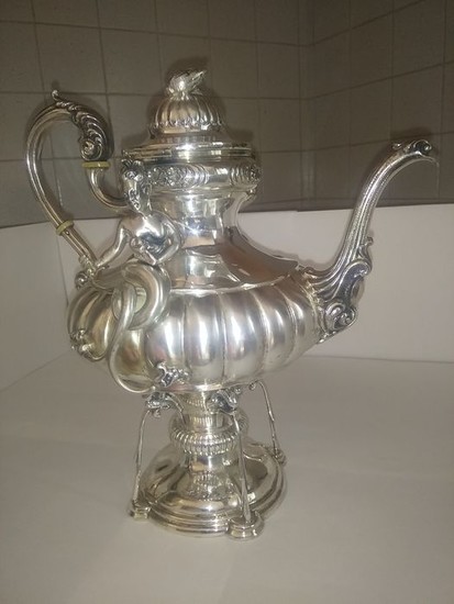 Coffee pot (1) - .800 silver - Italy - Late 20th century