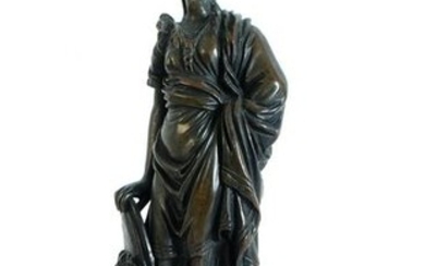 Continental Bronze Figural Sculpture of Minerva