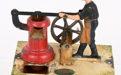 DOLL MAN PUMPING WATER STEAM TOY