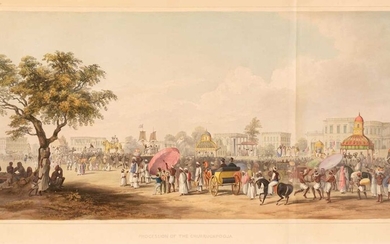 D'Oyly (Charles, 1781-1845). Procession of the Churruckpooja, [1848]