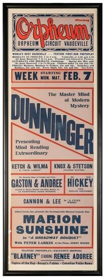 DUNNINGER, Joseph. The Master Mind of Modern Mystery.