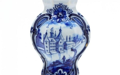 Delft Cobalt Decorated Vase
