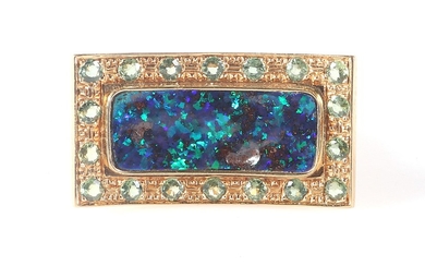 Design Opal Saphir Damenring