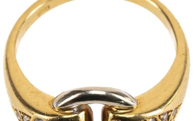 Diamanten Ring, 750 Gold, bicolor, 24x 8/8 Diamanten zus. ca....