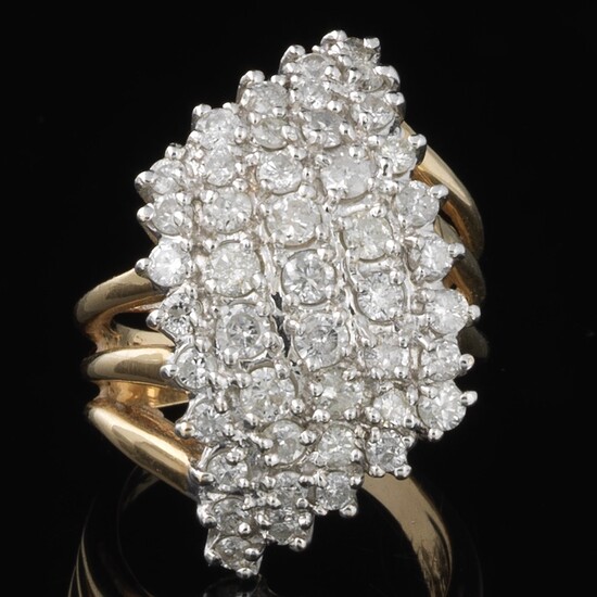 Diamond Cluster Cocktail Ring