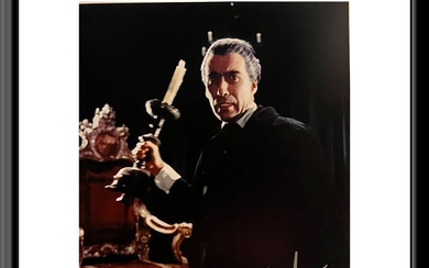 Dracula Christopher Lee signed photo
