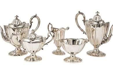 Durgin Sterling Silver Coffee and Tea Service
