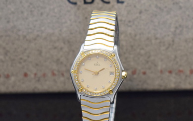 EBEL Sport Classique ladies wristwatch reference 183930 with diamonds, Switzerland...