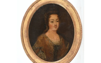 ÉCOLE FRANCAISE début XVIIIè. (Suiveur de Pierre GOBERT). « Marie-Adélaïde de Savoie, épouse du Duc...