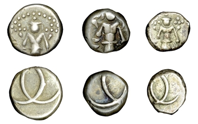 East India Company, Madras Presidency, Early coinages, Third issue [1764-1806], silver Double-Fanams...