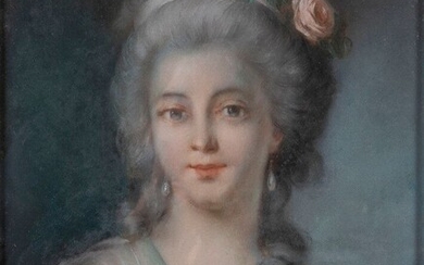 Ecole Française du XVIII ou XIXème siècle, dans le goût d'Elizabeth Vigée Lebrun, Portrait d'une...