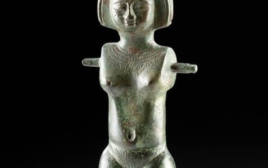 Egyptian Bronze Nude God's Wife of Amun, ex-Chistie's