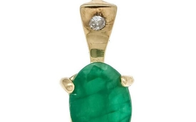 Emerald diamond pendant GG 58