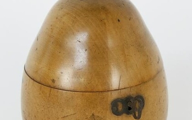 English Pear Form Tea Caddy, 18th Century