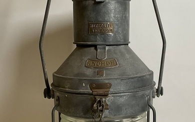 English Ships Anchor Lantern By Meteorite