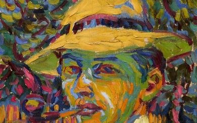 Ernst Ludwig Kirchner Selbstbildnis mit Pfeife (Self-Portrait with a Pipe)