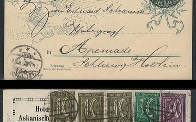 Europa Übersee Sammlungen Poststück - ca.1860/1930 Partie Poststücke meist Bayern und Deutsches Reich