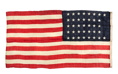 [FLAGS]. 37-star American flag. Ca 1866-1867.