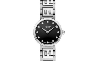 Fendi Diamond Black Dial Ladies Watch F103102301