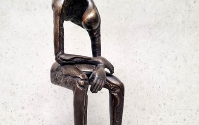 Figure - Treurende man - Bronze