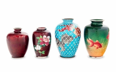 Four Cloisonné Vases
