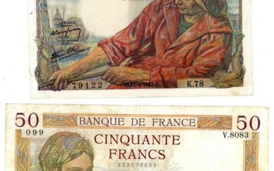 France 20 - 50 Francs 1938 - 1943