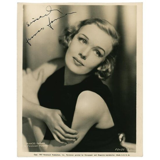 Frances Farmer Signed Photograph