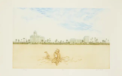 Frank Vernon Martin, British 1921-2005, Biscayne; etching with aquatint on wove,signed, titled...