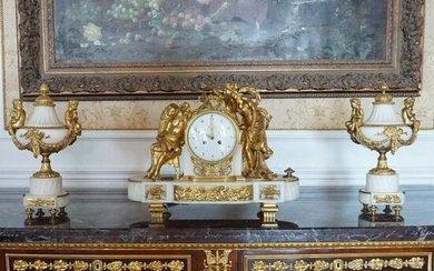 French Clock Garniture