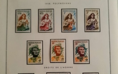 French Colony 1958/1972 - RATING +2500 - Very nice new and complete set of Polynesia, Post, blocks and PA, with the good ones