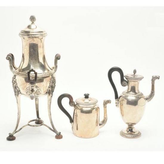 French Neoclassical Silver-Plate Coffee Pot, Hot Water