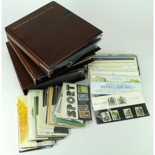 GB - crate of Presentation Packs (approx 245), loose and in ...