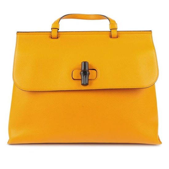 GUCCI - a Bamboo Daily Top Handle handbag. Designed