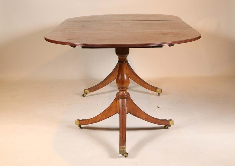 Georgian Style Double Pedestal Dining Table