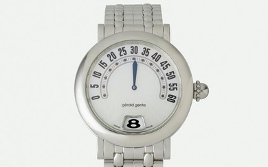 Gerald Genta, 'Retrograde Classic' steel watch