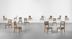 Gio Ponti, Set of fourteen dining chairs