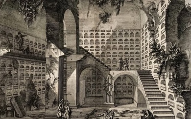 Giovanni Battista Piranesi (1720-1778) - Veduta interna della Stanza.....di Augusto