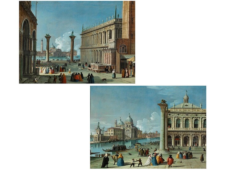 Giovanni Richter, 1665 Stockholm – 1745 Venedig, STADTVEDUTEN VON VENEDIG